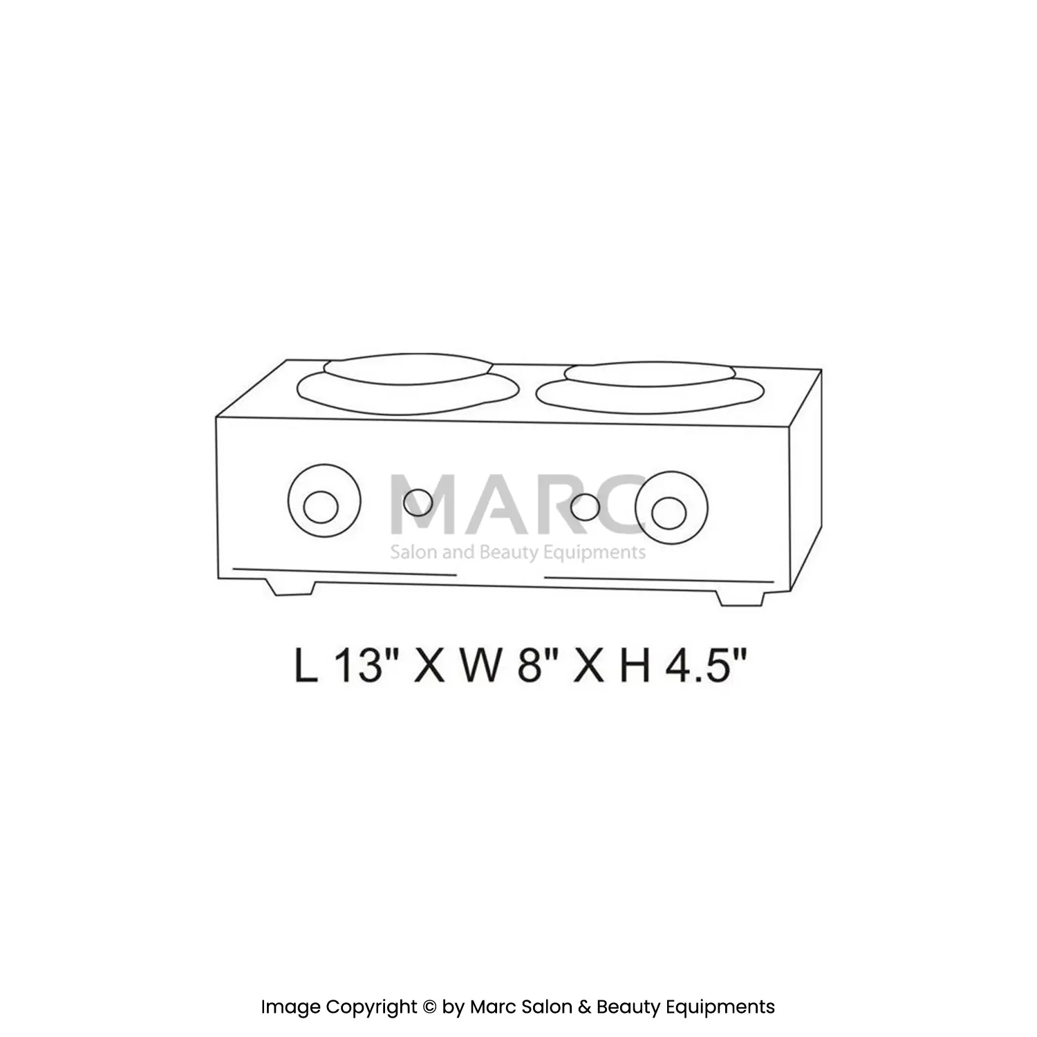 Second image of Wax Heater Double Bowl